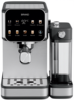 Mesin Kopi Espresso Otomatis Elektrik 20Bar dengan Penggiling Flat Burr, Layar Sentuh Stainless Steel, Pengocok Susu, untuk Rumah dan Komersial