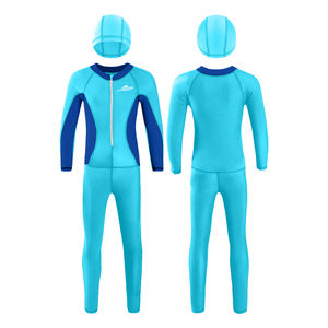 Детский купальный костюм унисекс с молнией спереди и длинным рукавом - Product Image 2