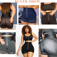 Faja Colombiana Posquirúrgica de Oferta con Entrenador de Cintura y Moldeador de Cuerpo OEM de Cintura Alta y Realce de Glúteos para Mujer