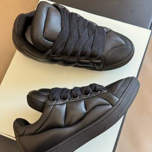 Chaussures de marche tendance 2025 Lanvine, baskets de luxe de créateur en cuir, confortables, légères, respirantes, à lacets, anti-odeurs - Product Image 6