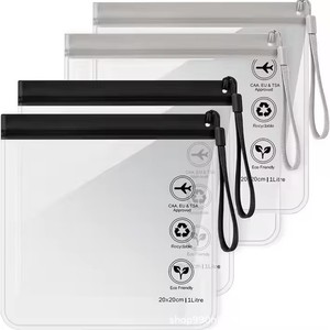 Custom Logo Size EVA Cosmetic <b>Bag</b> Reusable Waterproof <b>Transparent</b> Toiletry Pouch Portable Travel Clear <b>Makeup</b> <b>Bags</b> - Product Image 2