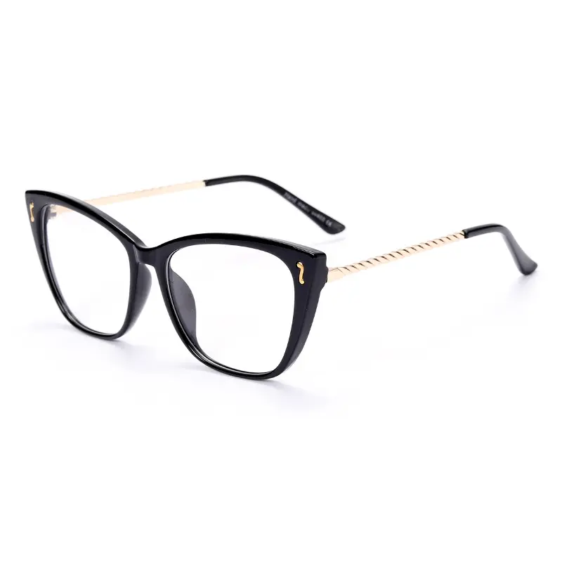Groothandel 2021 Fashion Retro Cat Eye Brilmonturen Trend Optische Bril Dames Brillen Frames
