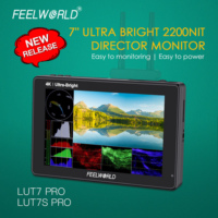 FEELWORLD LUT7S PRO Konfigurasi Khusus Monitor Kamera 7" 2200nits Layar Sentuh IPS Resolusi 1920x1200 Input 3G-SDI
