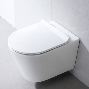 <span class=keywords><strong>WC</strong></span> monobloc avec réservoir à double chasse <span class=keywords><strong>Prima</strong></span>-Bagno, <span class=keywords><strong>abattant</strong></span> doux, design épuré, pour salon - Product Image 4