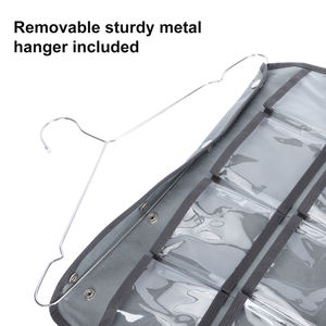 Organisateur suspendu double face à 42 poches pour bijoux, maquillage, rangement de placard, pour nœuds, chaussettes, sous-vêtements - Product Image 5