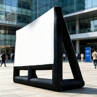 Écran publicitaire gonflable extérieur de 3 à 5 m (10-16 pieds) avec double support pour la promotion de marques, les événements et les entreprises d'exposition