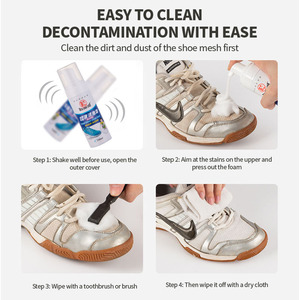 Zapatillas de deporte de ante, <span class=keywords><strong>limpiador</strong></span> de zapatos ecológico, descontaminación, color blanco - Product Image 3