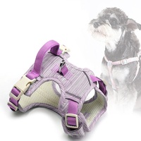 Harnais tactique réfléchissant et imperméable pour chien, personnalisable OEM, en polyester respirant, réglable, anti-traction, avec poignée souple