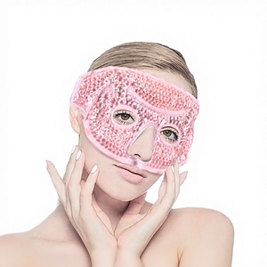 Máscara Facial de Gel Frío Portátil para Alivio de la Migraña, con Cuentas de Gel y Tela, para Media Cara, Ideal para el Verano, Calma y Relaja, a Buen Precio - Product Image 1