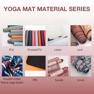 Estera de Yoga de <span class=keywords><strong>Fitness</strong></span> personalizada de 4mm de grosor de alta calidad, goma de PU Natural antideslizante con impresión de logotipo, estera de Yoga Premium - Product Image 6