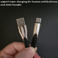2 Amp plano Delgado nylon trenzado kirsite cubierta Mermaid Fishtail ultra velocidad de carga USB Tipo C cables