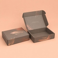 Caja de Regalo de Lujo Verde Mate con Borde Dorado, con Relieve de Abanico, Acolchada con Esponja, Hecha con Materiales Reciclados, para Envíos, Cuidado de la Piel, Cosméticos, Pequeña