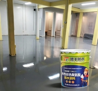 Matériau de construction bleu innovant et économique pour carrelage de salle de bain, revêtement imperméable à base de polyuréthane aqueux