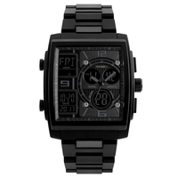 Jam Tangan Skmei 1584 Grosir Model Persegi Spesial, Jam Tangan Binari 12 dan 24 Jam untuk Pria, Jam Tangan Sport Tahan Air Relogio