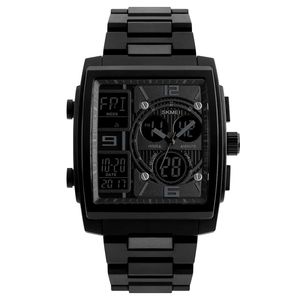 <span class=keywords><strong>Reloj</strong></span> <span class=keywords><strong>Skmei</strong></span> 1584 al por Mayor, <span class=keywords><strong>Reloj</strong></span> de Pulsera Cuadrado Especial con Formato <span class=keywords><strong>Binario</strong></span> de 12 y 24 Horas para Hombre, <span class=keywords><strong>Reloj</strong></span> Deportivo Resistente al Agua - Product Image 2