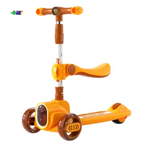 Wholesale High quality 3 in 1 children's scooter is rotatable with a foot pedal baby balance bike cars trick foot tricycle