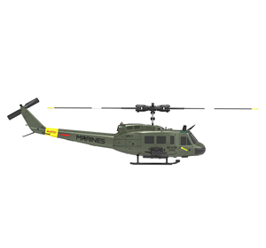 Hélicoptère militaire télécommandé DWI DOWELLIN 2.4G 6CH <span class=keywords><strong>1</strong></span>:<span class=keywords><strong>48</strong></span> avec stabilisation gyroscopique automatique, avion d'extérieur avec éclairage, cadeau pour enfants - Product Image 6
