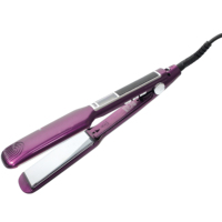 Lisseur de cheveux professionnel MK-122 en céramique chauffante, personnalisable avec strass, fer à lisser pour cheveux raides, pièces de rechange offertes