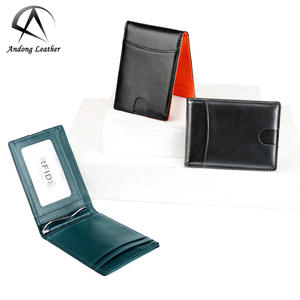 Portefeuille pour homme Andong, ultra-fin, blocage RFID, porte-cartes minimaliste, mini portefeuilles - Product Image 1