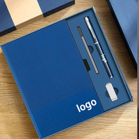 Libreta de Negocios de Cuero Suave A5 con Logo Personalizable, Set de Caja de Regalo para Oficina de Alta Gama