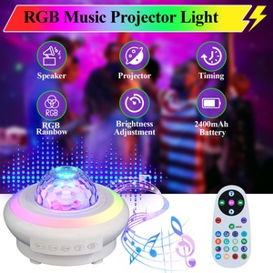 Aurora RGB Smart Lamp Speaker ABS Modern <b>LED</b> Night Light with Touch Control Kids Bedroom Music Player Star Light <b>Projector</b> - Product Image 5