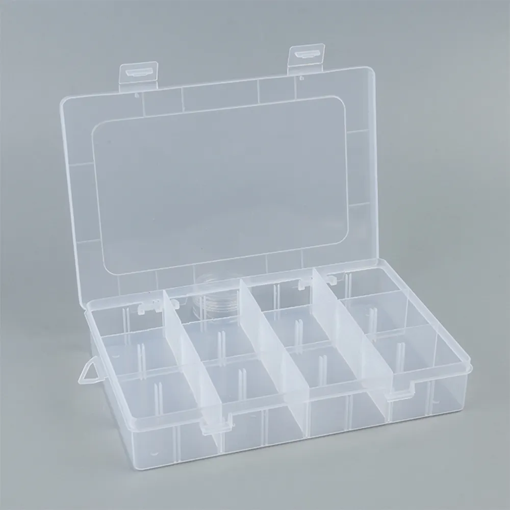Limited-time discount multiple colour 19.8*13.4*3.8cm 24 grid detachable plastic divided storage box