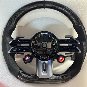 Volant de voiture pour Mercedes Benz GLA 200 GLB 250 GLA 45 GLE 350 GLS 450 G <span class=keywords><strong>350d</strong></span> <span class=keywords><strong>GLC</strong></span> 63 AMG SL 63 Volant en fibre de carbone - Product Image 1