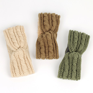 <span class=keywords><strong>Bandeau</strong></span> chauffe-oreilles pour femmes, accessoires pour cheveux, bandeaux turban d'hiver épais et tricotés au crochet, accessoires d'hiver - Product Image 3
