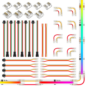 5PIN 6PIN <span class=keywords><strong>5050</strong></span> RGBW 3PIN 4PIN WS2811 WS2815 Conector de tira de LED sin soldadura transparente FCOB COB Gapless - Product Image 3