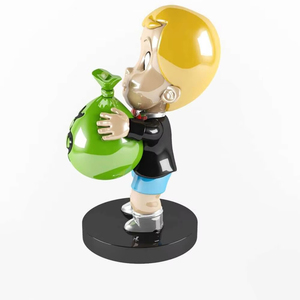 Sculpture en fibre de verre durable Alec Pop Art <span class=keywords><strong>Richie</strong></span> Rich Money Cone - Product Image 2