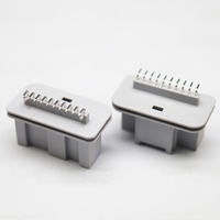 Échantillons gratuits Connecteur automobile Positions de pas de 2.54mm 10 broches 90 degrés avec poste de localisation Aiguille plate K2008 pour carte PCB