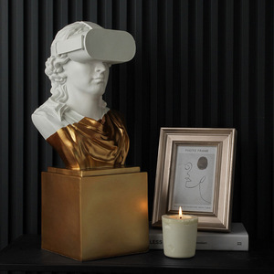 Luce carattere di lusso creativo ornamenti scultura <span class=keywords><strong>David</strong></span> di gesso di arte testa soggiorno di casa modello di casa artigianato decorativi - Product Image 6
