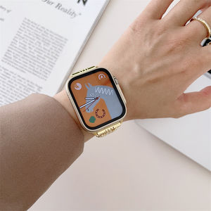 Bracelet de montre intelligente en métal en forme de fleur pour <span class=keywords><strong>Apple</strong></span> <span class=keywords><strong>Watch</strong></span> Ultra 8 49mm, <span class=keywords><strong>nouvelle</strong></span> collection <span class=keywords><strong>2023</strong></span> - Product Image 2