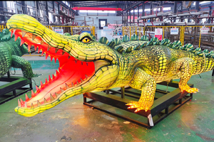 Farol <span class=keywords><strong>de</strong></span> Cocodrilo <span class=keywords><strong>de</strong></span> Diseño Moderno Personalizado, Decoración Impermeable para Exteriores, Parques Infantiles, Exhibición, Pascua, Año Nuevo, Navidad y Fiestas - Product Image 6