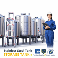 Réservoir de stockage de produits chimiques vertical en acier inoxydable