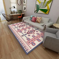 Nouveau tapis de salon en velours cristal de style chinois, tapis de table basse, tapis de chevet pour bureau et chambre à coucher