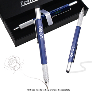 Hot Sales Screen Stylus Metal Ballpoint <b>Pen</b> Customized Logo Personal Advertisement With Multi-Functional Tool 6-in-1 for Gifts - Product Image 4