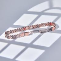 Bracelet tendance en gros, trèfle à quatre feuilles, 99,99% cuivre, bracelet magnétique de thérapie, santé bio, 4 en 1, classique, unisexe, cadeau