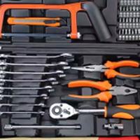 Ensemble d'outils ménagers de 91 pièces, kit d'outils manuels professionnels avec clé à douille, marteau, pinces pour la réparation à domicile et l'entretien DIY