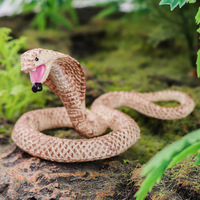 Jouet de simulation de serpent du désert yxs, modèle solide de python et de sonnette, jouet farfelu, petit serpent, cadeau cognitif pour enfants, ornement