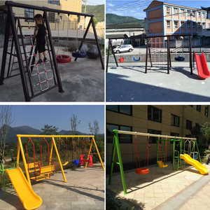 Tùy Chỉnh Vườn Đu Đặt Đôi Duy Nhất Người Patio Đu Ngoài Trời Nhựa Trượt Cho Trẻ Em Của Nhà Chơi Thiết Bị Giải Trí - Product Image 4