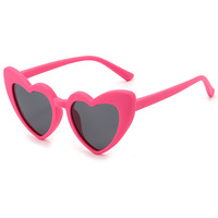 Fabricant de lunettes de soleil à verres polarisés unisexes en forme de cœur Lunettes de soleil anti-UV de créateur pour enfants et bébés filles