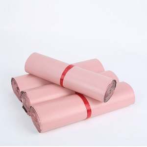 Sacs d'expédition personnalisés pour vêtements, auto-adhésifs, boutique, mat, rose, sacs d'expédition en polyéthylène sans logo - Product Image 1