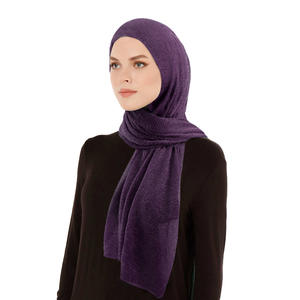 Prix usine nouveau sous-foulard islamique personnalisé plaine mousseline <span class=keywords><strong>de</strong></span> soie instantanée Hijab Jersey <span class=keywords><strong>Bonnet</strong></span> casquettes foulard châle écharpe - Product Image 5