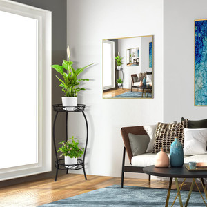 Porte-<span class=keywords><strong>pot</strong></span> de fleur d'intérieur carré minimaliste en fer forgé petit <span class=keywords><strong>support</strong></span> de plante de <span class=keywords><strong>balcon</strong></span> araignée moderne vert décoratif enduit de poudre - Product Image 2