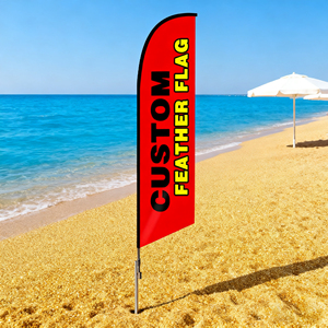 Wholesale Custom Printed Double-Sided Feather <b>Banner</b> with Logo Fiberglass Flagpole for Outdoor Marketing and Promotion - Product Image 6