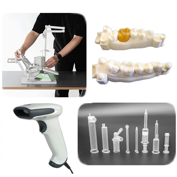 Serviço de impressão 3D de protótipo de máquina médica Modelos detalhados para cirurgia, prototipagem rápida, peças de dispositivos, serviços de usinagem personalizados