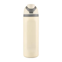 Bouteille d'eau sport isotherme portable sans BPA, grande capacité, double boisson, en acier inoxydable 304, tasse thermos cadeau