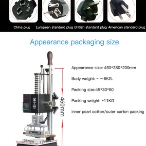 Machine de marquage à chaud numérique manuelle et automatique pour l'alimentation en feuille, avec logo personnalisé DIY, pour le gaufrage du cuir et le pressage à chaud - Product Image 5