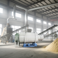 Séchoir à trois passages pour céréales, résidus de bière et résidus de manioc, séchoir rotatif en acier inoxydable pour sciure de bois
